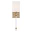 Thompson 1 Light Wall Sconce Burnished Brass Finish w/ White Linen Shade
