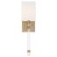 Thompson 1 Light Wall Sconce Burnished Brass Finish w/ White Linen Shade