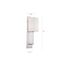 Vesey 1 Light Wall Sconce Brushed Nickel Finish w/ White Linen Shade