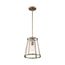 Bruge 1 Light Pendant Fixture Burnished Brass Finish w/ Clear Glass