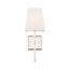 Highline 1 Light Vanity Polished Nickel Finish w/ White Linen Shade