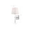 Highline 1 Light Vanity Polished Nickel Finish w/ White Linen Shade