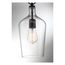 Hartley 1 Light Pendant Fixture Matte Black Finish w/ Clear Glass
