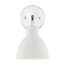 Sloan 1 Light Vanity Polished Nickel Finish w/ Matte White Shade