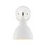 Sloan 1 Light Vanity Polished Nickel Finish w/ Matte White Shade