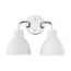 Sloan 2 Light Vanity Polished Nickel Finish w/ Matte White Shade