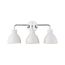 Sloan 3 Light Vanity Polished Nickel Finish w/ Matte White Shade