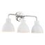 Sloan 3 Light Vanity Polished Nickel Finish w/ Matte White Shade