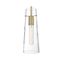 Alondra 1 Light Mini Pendant Fixture Vintage Brass Finish w/ Clear Glass