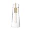 Alondra 1 Light Mini Pendant Fixture Vintage Brass Finish w/ Clear Glass