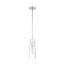 Alondra 1 Light Mini Pendant Fixture Polished Nickel Finish w/ Clear Glass