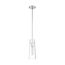 Alondra 1 Light Mini Pendant Fixture Polished Nickel Finish w/ Clear Glass