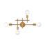 Delphi 4 Light Vanity Aged Gold Finish