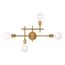 Delphi 4 Light Vanity Aged Gold Finish