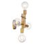 Delphi 4 Light Vanity Aged Gold Finish