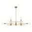 Delphi 8 Light Island Pendant Fixture Aged Gold Finish