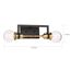 Intention 2 Light Vanity Warm Brass and Black Finish