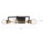 Intention 3 Light Vanity Warm Brass and Black Finish