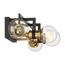 Intention 4 Light Vanity Warm Brass and Black Finish