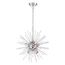 Cirrus 8 Light Chandelier Polished Nickel Finish w/ Glass Rods