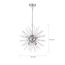 Cirrus 8 Light Chandelier Polished Nickel Finish w/ Glass Rods