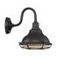 Newbridge 1 Light Small Outdoor Wall Sconce Fixture Dark Bronze Finish w/ Gold Accents