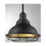 Newbridge 1 Light Small Pendant Fixture Dark Bronze Finish w/ Gold Accents