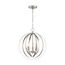 Pendleton 3 Light Pendant Fixture Brushed Nickel Finish