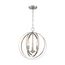 Pendleton 3 Light Pendant Fixture Brushed Nickel Finish