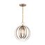 Pendleton 1 Light Pendant Fixture Burnished Brass Finish
