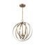 Pendleton 3 Light Pendant Fixture Burnished Brass Finish