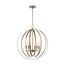 Pendleton 6 Light Pendant Fixture Burnished Brass Finish