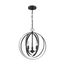 Pendleton 3 Light Pendant Fixture Matte Black Finish