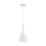Bellcap 1 Light Small Pendant Fixture Matte White Finish