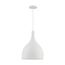 Bellcap 1 Light Large Pendant Fixture Matte White Finish