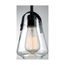 Skybridge 1 Light Mini Pendant Fixture Matte Black Finish w/ Clear Glass