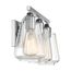 Skybridge 3 Light Vanity Fixture Brushed Nickel Finish w/ Clear Glass
