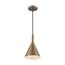 Lightcap 1 Light Small Pendant Fixture Burnished Brass Finish