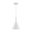 Lightcap 1 Light Small Pendant Fixture Matte White Finish