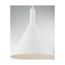 Lightcap 1 Light Large Pendant Fixture Matte White Finish
