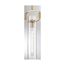 Teresa 1 Light Cylinder Pendant Fixture Burnished Brass Finish w/ Clear Glass