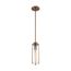 Marina 1 Light Mini Pendant Fixture Burnished Brass Finish w/ Clear Glass