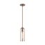 Marina 1 Light Mini Pendant Fixture Burnished Brass Finish w/ Clear Glass