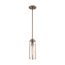 Marina 1 Light Mini Pendant Fixture Burnished Brass Finish w/ Clear Glass