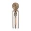 Marina 1 Light Wall Sconce Fixture Burnished Brass Finish w/ Clear Glass