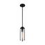 Marina 1 Light Mini Pendant Fixture Matte Black Finish w/ Clear Glass