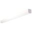 LED 4 ft. Slim Strip Light 38W 4000K White Finish w/ Knockout