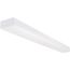 LED 4 ft. Wide Strip Light 38W 5000K White Finish w/ Knockout