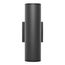 2 Light LED Medium Up and Down Sconce Fixture Black Finish (20W, 120/277V), 65-1763