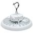 Wattage 80W/100W/120W and CCT Selectable 3K/4K/5K LED UFO High Bay 120-347 Volt White Finish